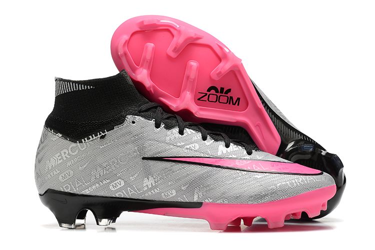 Nike Air Zoom Mercurial Superfly IX Elite FG gris rosa